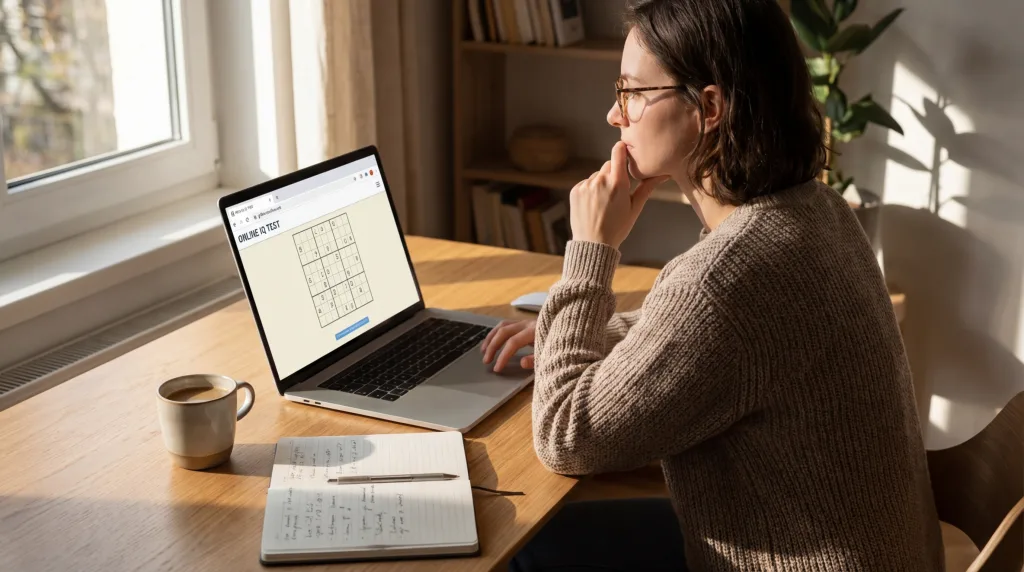 testez votre qi en ligne sur grilles-sudoku.net et évaluez facilement vos capacités intellectuelles grâce à nos tests rapides et fiables.